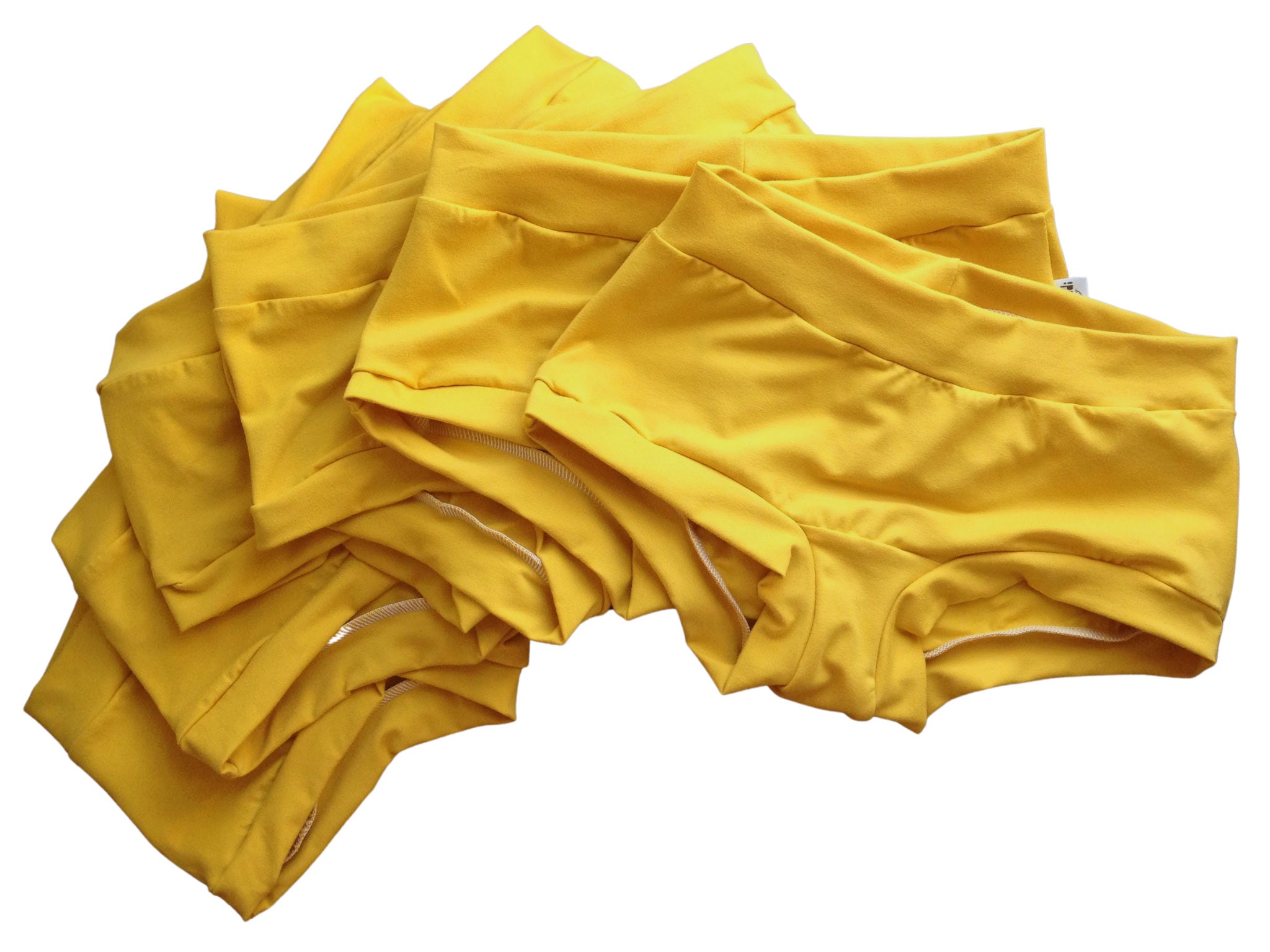 Mustard Yellow Women's Underpants, Comfortable Organic Cotton