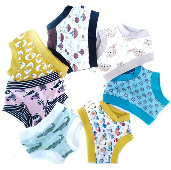 Surprise Grab Bag Unisex Toddler Undies for Boys and Girls, Organic Cotton  Underpants, Gender Neutral Kids Elastic Free Underwear 