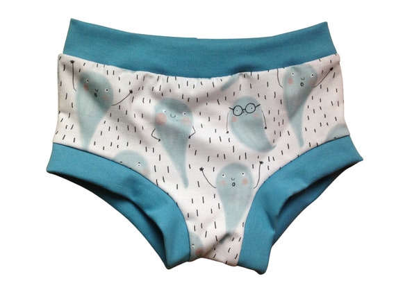 Spooky Cute Ghosts Organic Toddler Undies, Halloween Unisex Cotton