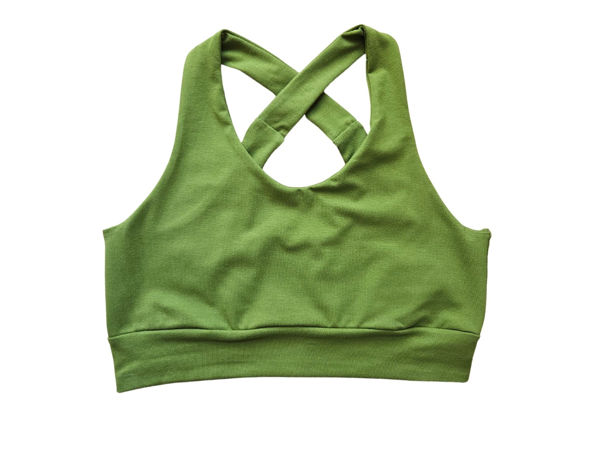 Organic cotton comfort bra for lounging and sleeping, wire-free and soft minimalist bralette, yoga style crop top with light support