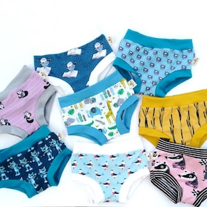 Women's Elastic Free Underwear Boyleg and Brief Style, Multi Pack Surprise  Package, Comfortable Colorful Organic Cotton Teenager Underpants 