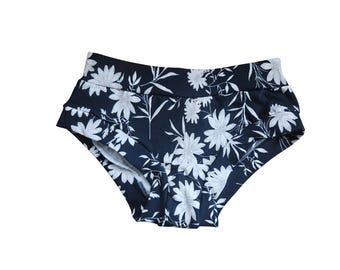 Leilani Bio-Baumwoll-Jersey-Unterwäsche für Damen, geblümtes, atmungsaktives Lounge-Höschen, bequeme elastische, normale oder hohe Erwachsenenunterwäsche