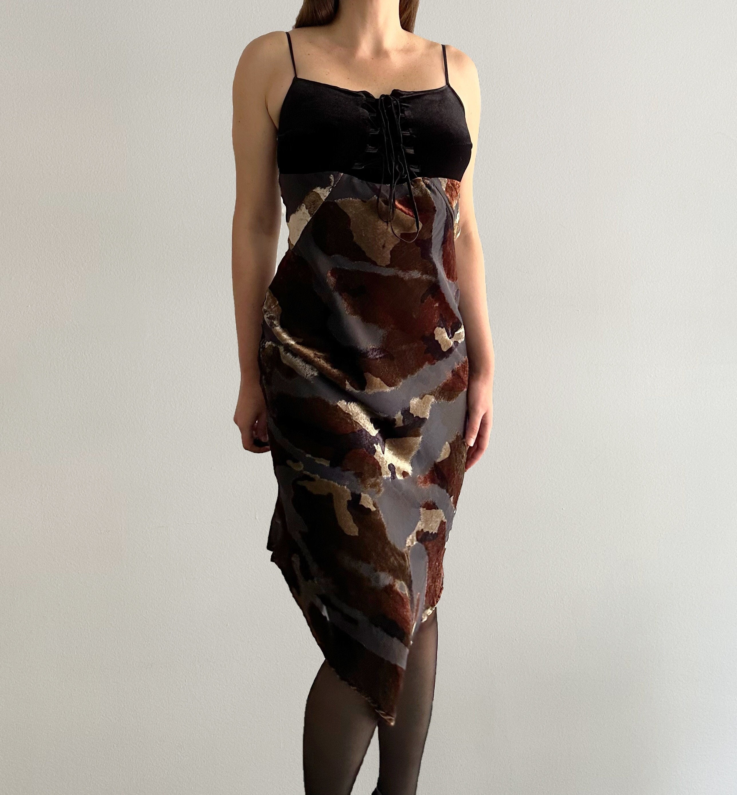 Oro Silk Velvet Mini Slip Dress – DATURA