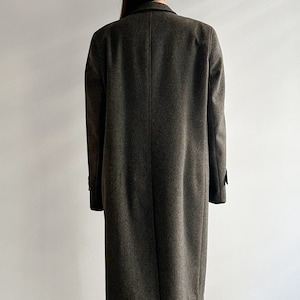 Vintage 90s Grey Alpaca Wool Loden Coat, Made in Austria image 8