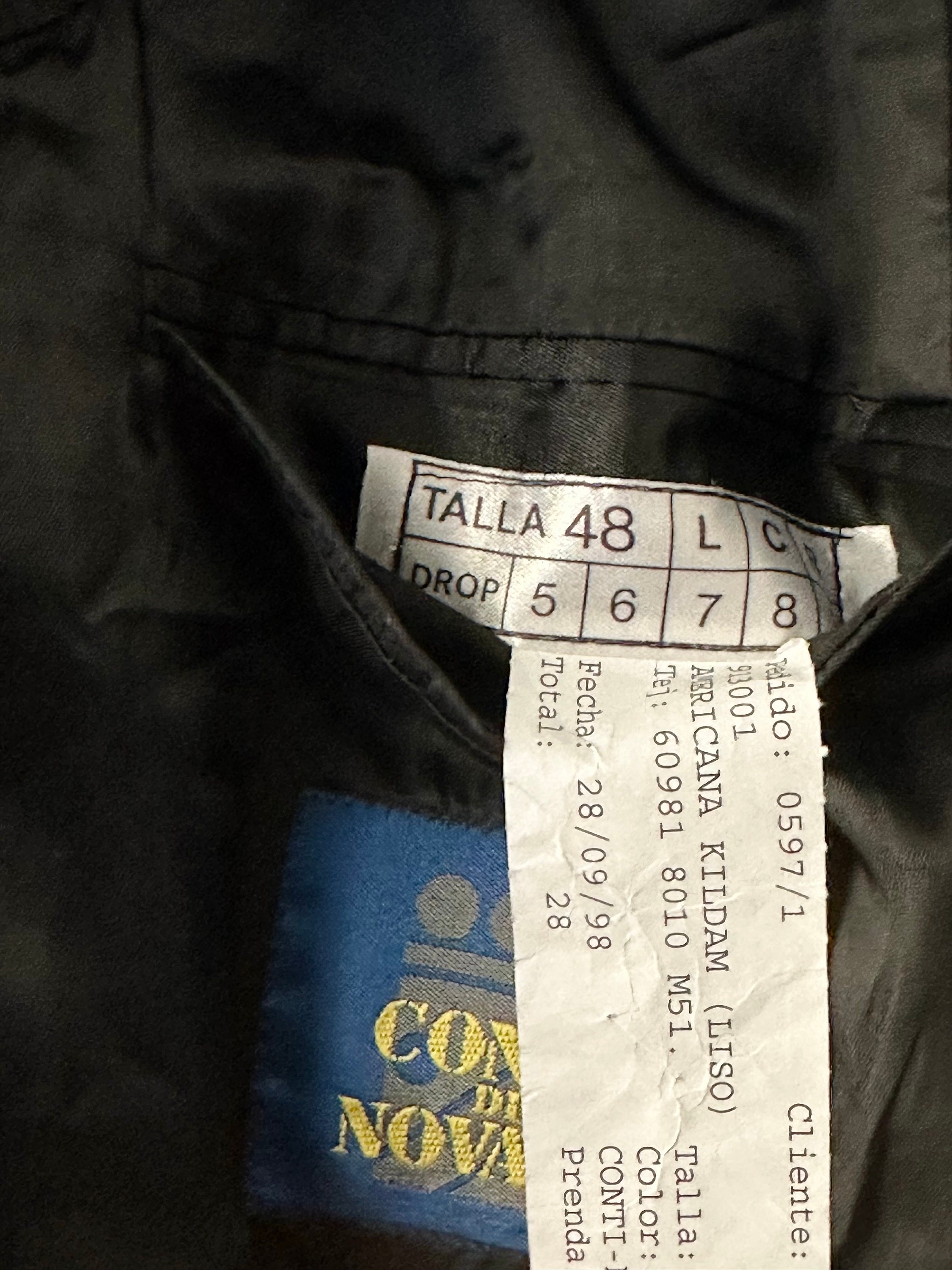 90s casanova italy silk blouson XL black