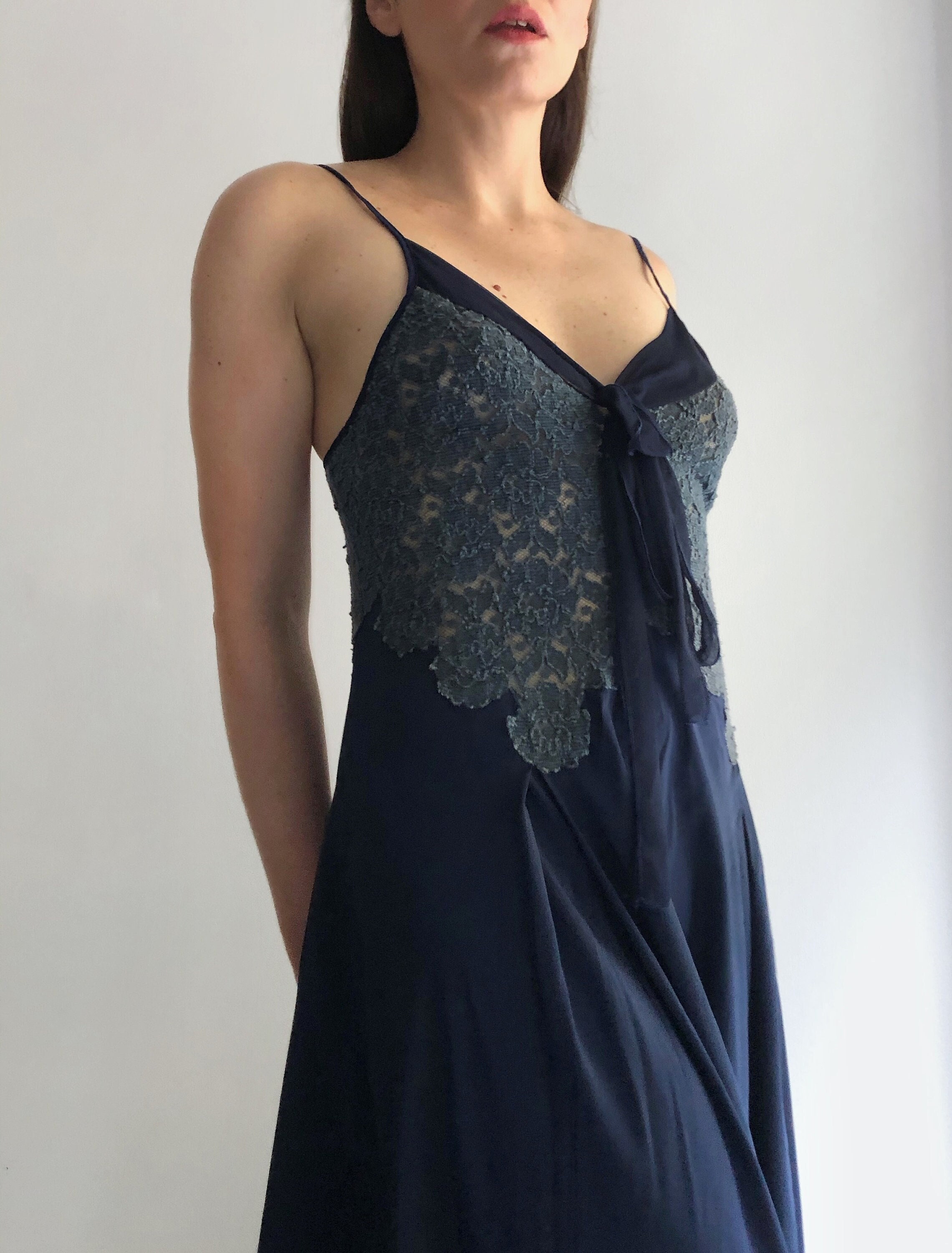 Blue Slip Dress 