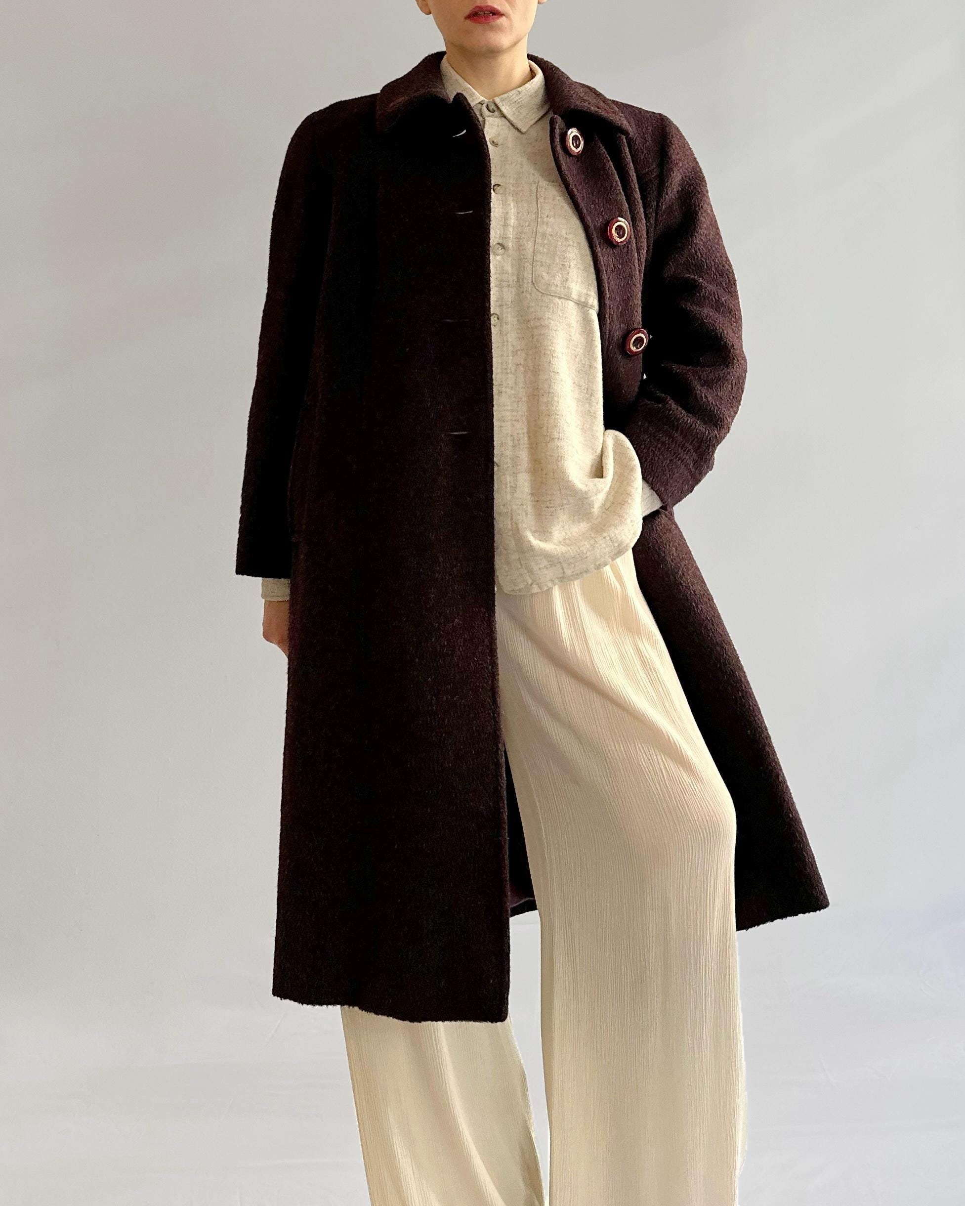 80s Vintage Mohair Coat - Etsy