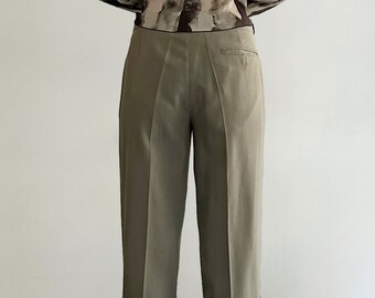 Vintage 90s Wool Grey Pant Suit, Minimalist Two Piece Set - Etsy
