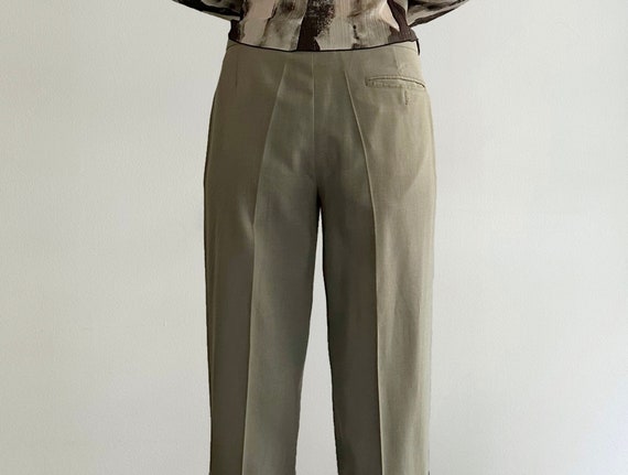 Vintage 90s Wool Grey Pant Suit, Minimalist Two Piece Set - Etsy