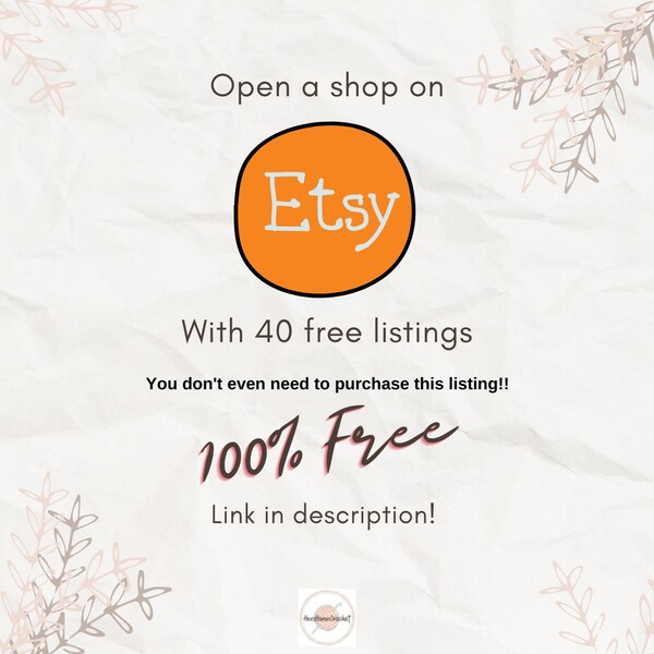 40 Free Listings Etsy UK