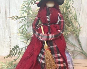 Kitchen Witch Rag Doll Witch Doll Kitchen Witch Decor Good Luck House Doll