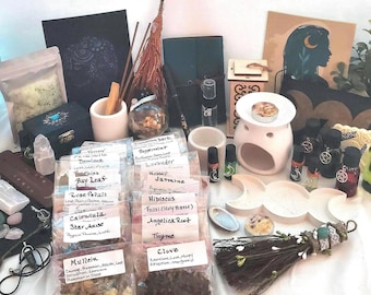 Witchcraft Starter Kit: Herbs, Crystals, Oils & More
