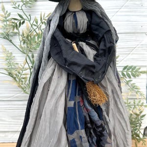 Handmade Kitchen Witch Rag Doll: Good Luck Kitchen Decor