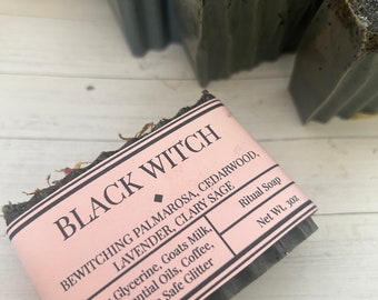 Black Magick Soap, Witch Soap, Black Soap, Ritual Soap, Black Witch Soap