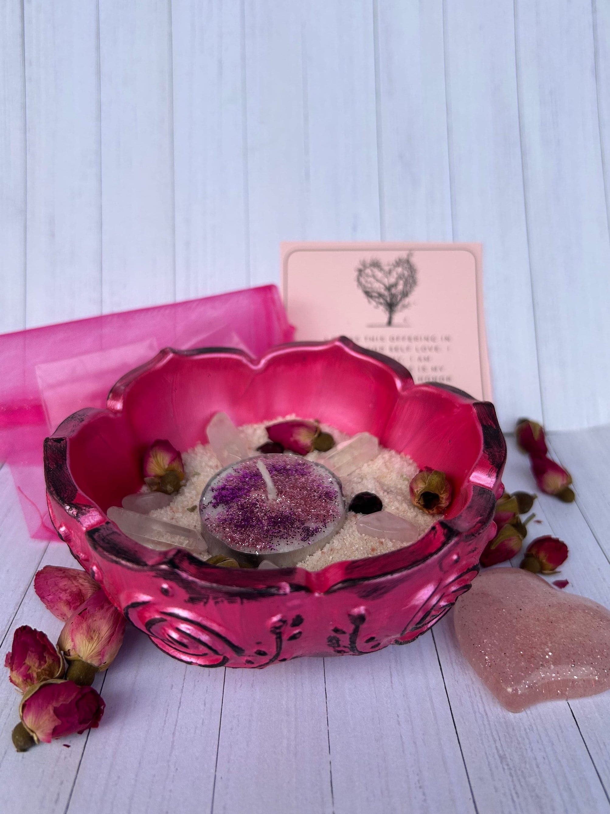 Witch Salt Bowl, Witchcraft Self Love Ritual, Offering Bowl, Altar Bowl, Wicca Kit, Love Magick, Shadow Work, Self Love Spell, Altar Kit
