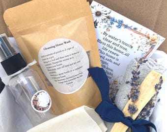 House Cleansing Kit, House Cleansing Spray, Energy Clearing Kit Spiritual Gift Box Cleansing House Wash Cleansing Floor Wash Cleansing Spell