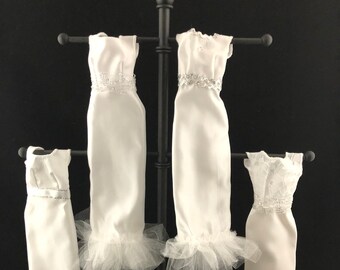 Mix Handmade Doll Dress Doll Wedding Party Bridal Princess Gown Clothes HK