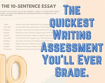 Die 10 Satz Essay Printable
