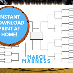 March Madness Bracket / Instant Download Printable