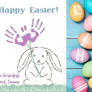 Ostern Baby/Kid Handabdruck Printable