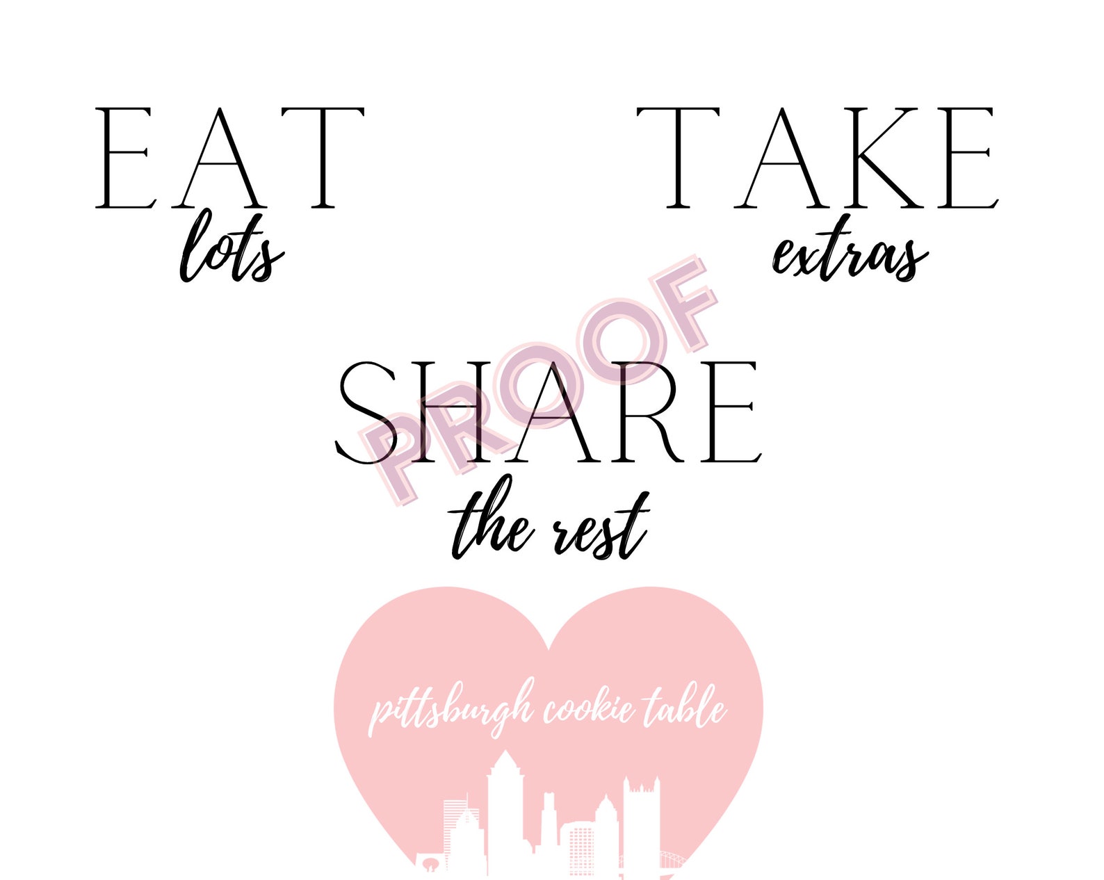 Cookie Table Sign / Pittsburgh Wedding / Instant Printable Download - Etsy
