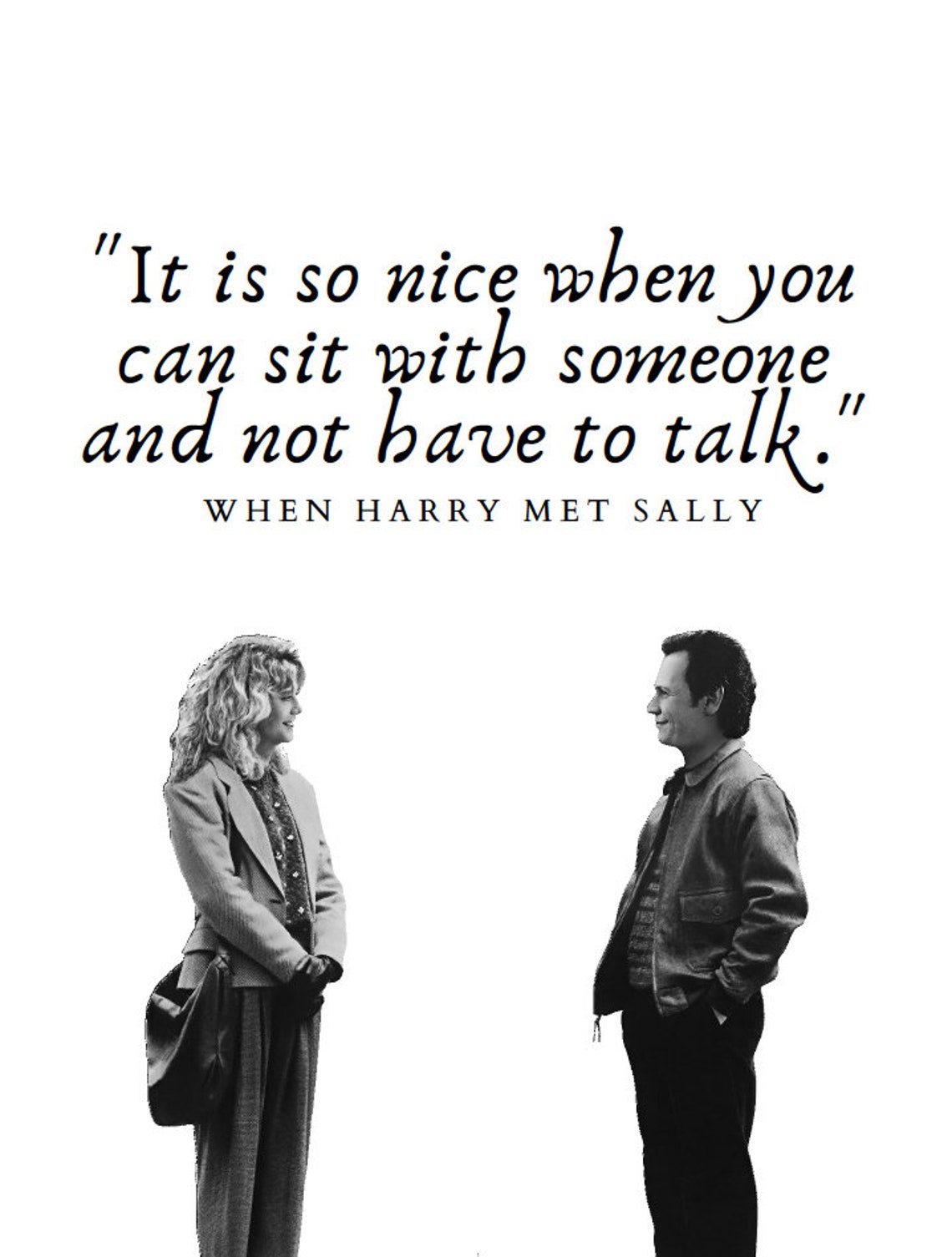When Harry Met Sally Quotes / Digital Download Printables / 6 Etsy