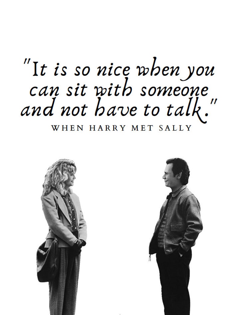 When Harry Met Sally Quotes / Digital Download Printables / 6 Unique