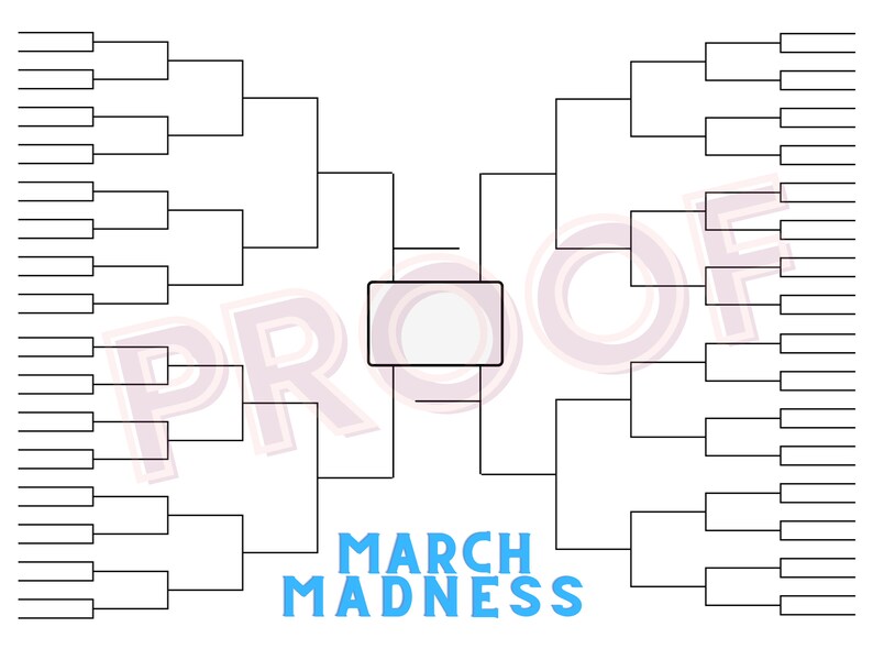 March Madness Bracket / Instant Download Printable - Etsy