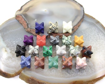 25mm Crystal Merkaba Stars Carved Statue,Himmeli Star Tetrahedron Gemstone,Platonic solids Crafts,Mini Stars Decor Pocket Stone,unique gifts