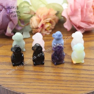 1.5‘’ Crystal Mouse Carving,Hand Carved Gemstone Mouse Statue Crafts Home Decor,Reiki Heal Crystal Animal,Mouse Sculpture,Mouse Figurine