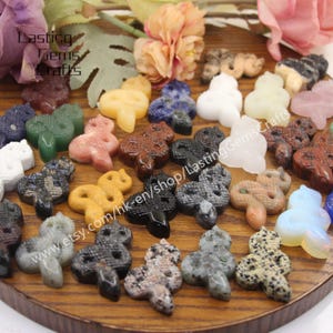 2 Inch Natural Gemstone Carving Cute Snake Figurine,Hand Carved Quartz Animal Statue,Healing Crystal Crafts Home Decoration,Mineral Samples