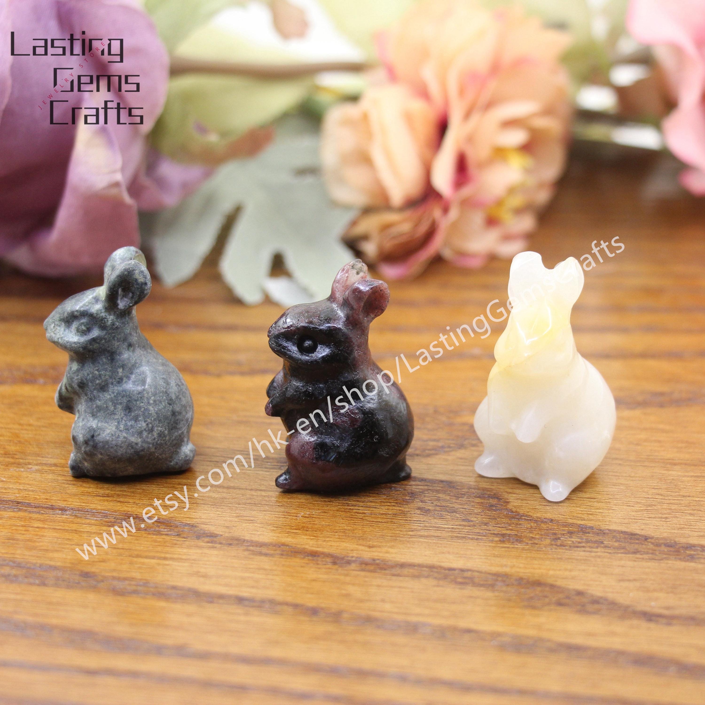 天然石のウサギ - Etsy 日本
