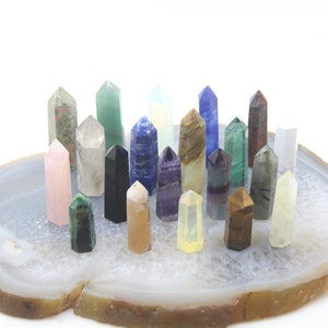 Healing Quartz Crystal Tower Point,Reiki Chakra Amethyst Fluorite Lapis Labradorite Obsidian Towers,Energy Gemstone Obelisk Tower,Home Decor