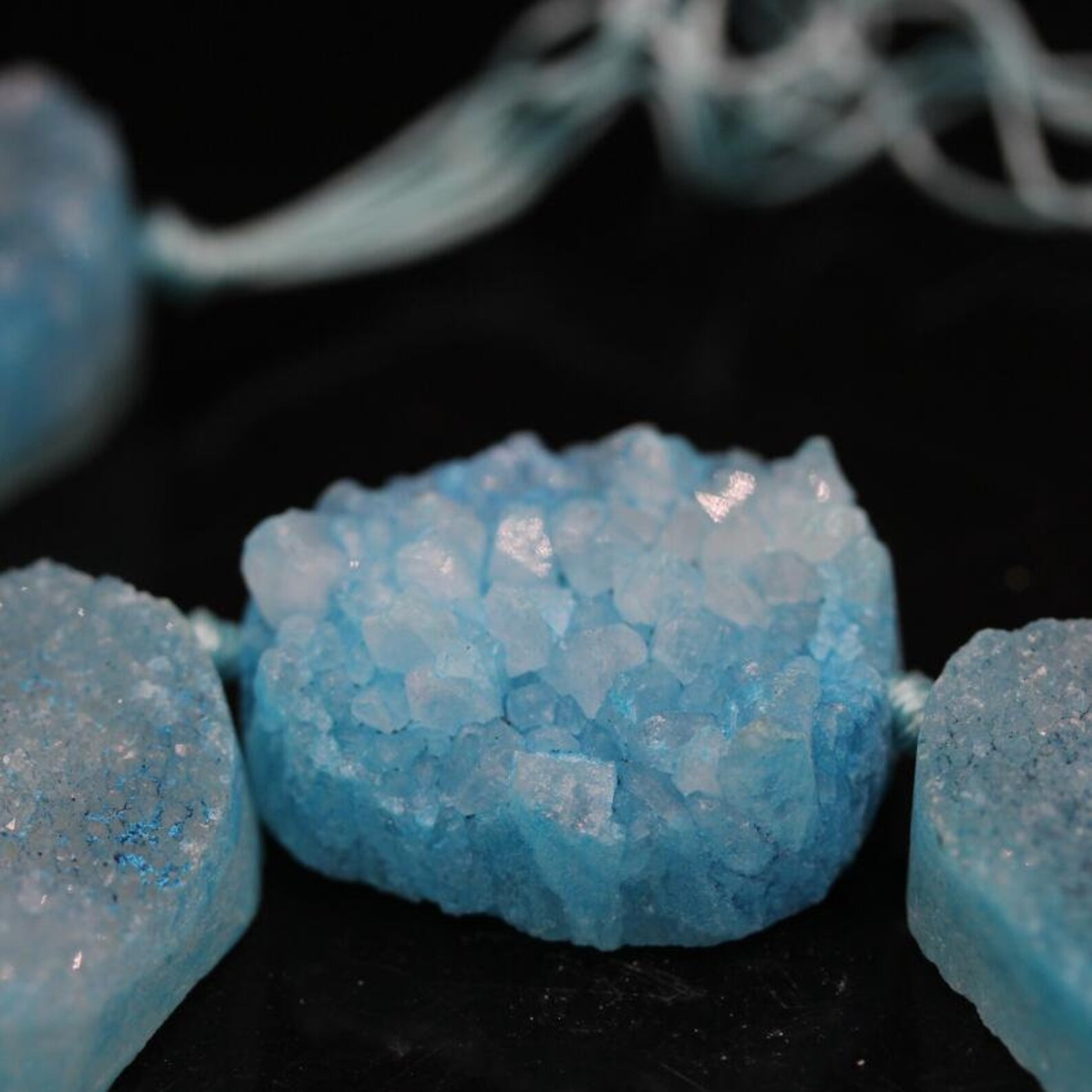 Sky Blue Quartz Geode Drusy Freeform Oval Slab Cabochons12PCS Etsy