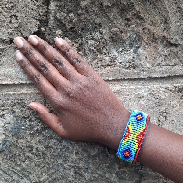 Bracelet, Maasai Bracelet, African Bracelet, Leather bracelet, bracelet leather, warrior bracelet, tribal bracelet, tribal