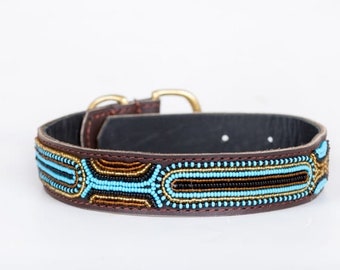 27-28 tiny beads beaded dog collar Show collar Custom collar Choose your color Slip choker collar with clasp for pets