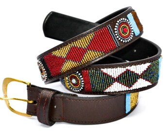 indian beaded belt mens