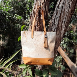 Personalized Leather Bag, Tote bag with zipper,  Brown Leather tote bag with zip, Tote bag for women, gift for her,  Handmade leather bag,