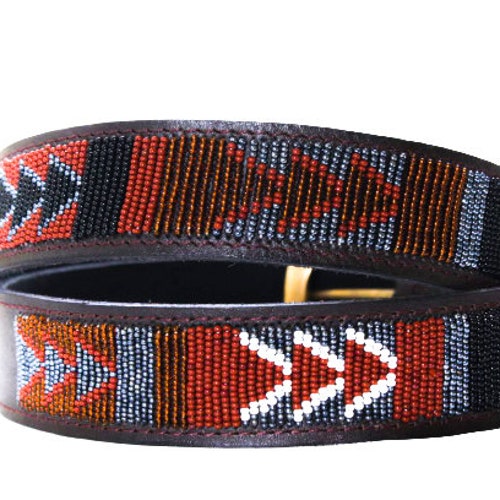 Masai Belt Leather Belt Beaded Belt Handmade Belt Maasai - Etsy