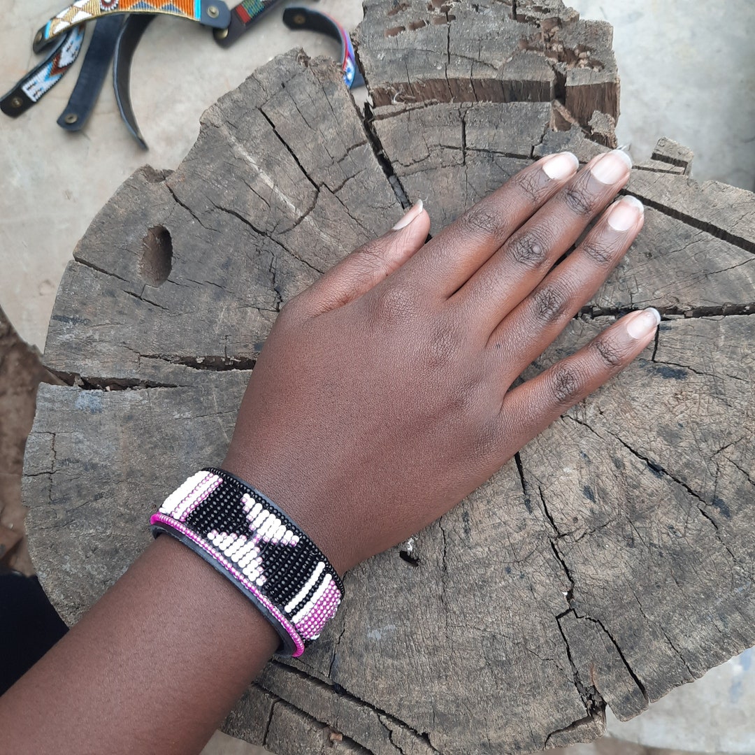 Bracelet Africain Ethnique – Artisanat Traditionnel, Taille Unique, Occasion