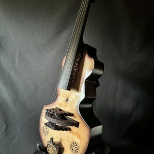 Hurdy-Gurdy-Cello by Michael Pretorius. An ancient musical instrument. Lyre. Original handmade. Gift.