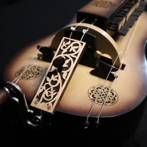 Hurdy-Gurdy "Queen of the North" . Lyre. Chromatic. 23 keys. 6 strings. Original handmade. Gift.
