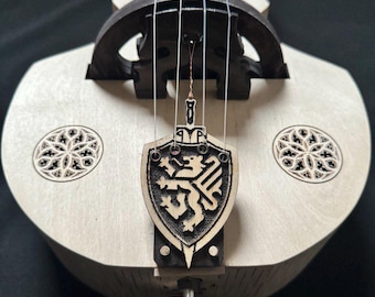 Hurdy-Gurdy-Cello by Michael Pretorius. An ancient musical instrument. Lyre. Original handmade. Gift.