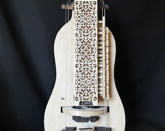 Hurdy-Gurdy "Queen of the North" . Lyre. Chromatic. 23 keys. 6 strings. Original handmade. Gift.
