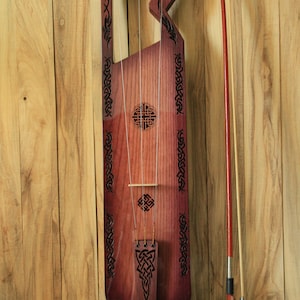 Tagelharpa King Ragnar Lothbrok. Concert quality. Celtic Lyre. Harpa. Talharpa. Bowed Lyre .Original handmade.Gift for him.
