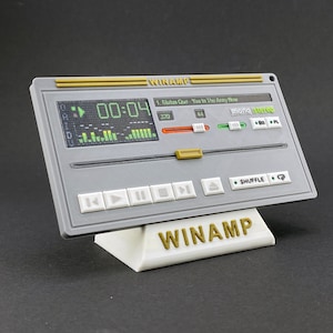Winamp - einzigartige Figur des legendären MP3 Players, Magnet, Schlüsselanhänger
