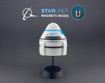 Boeing CST-100 Starliner Raumschiff - FERTIGE Plastikmodell, Nasa Kapsel Raumschiff, 3D Druck