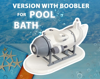 OceanGate Titan Submersible - 3D gedrucktes Bad & Pool-U-Boot Nachbau mit Sprudeleffekt