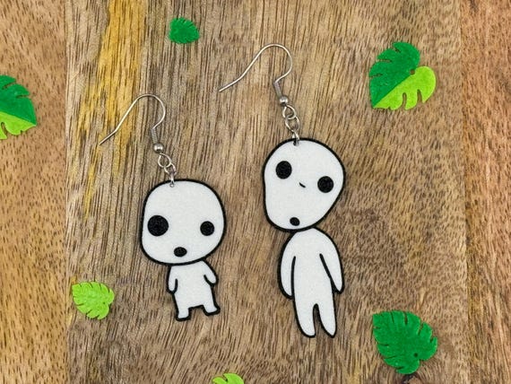 木霊ピアス • もののけ姫 • 木の精霊 • ステッカー8枚入り - Etsy 日本