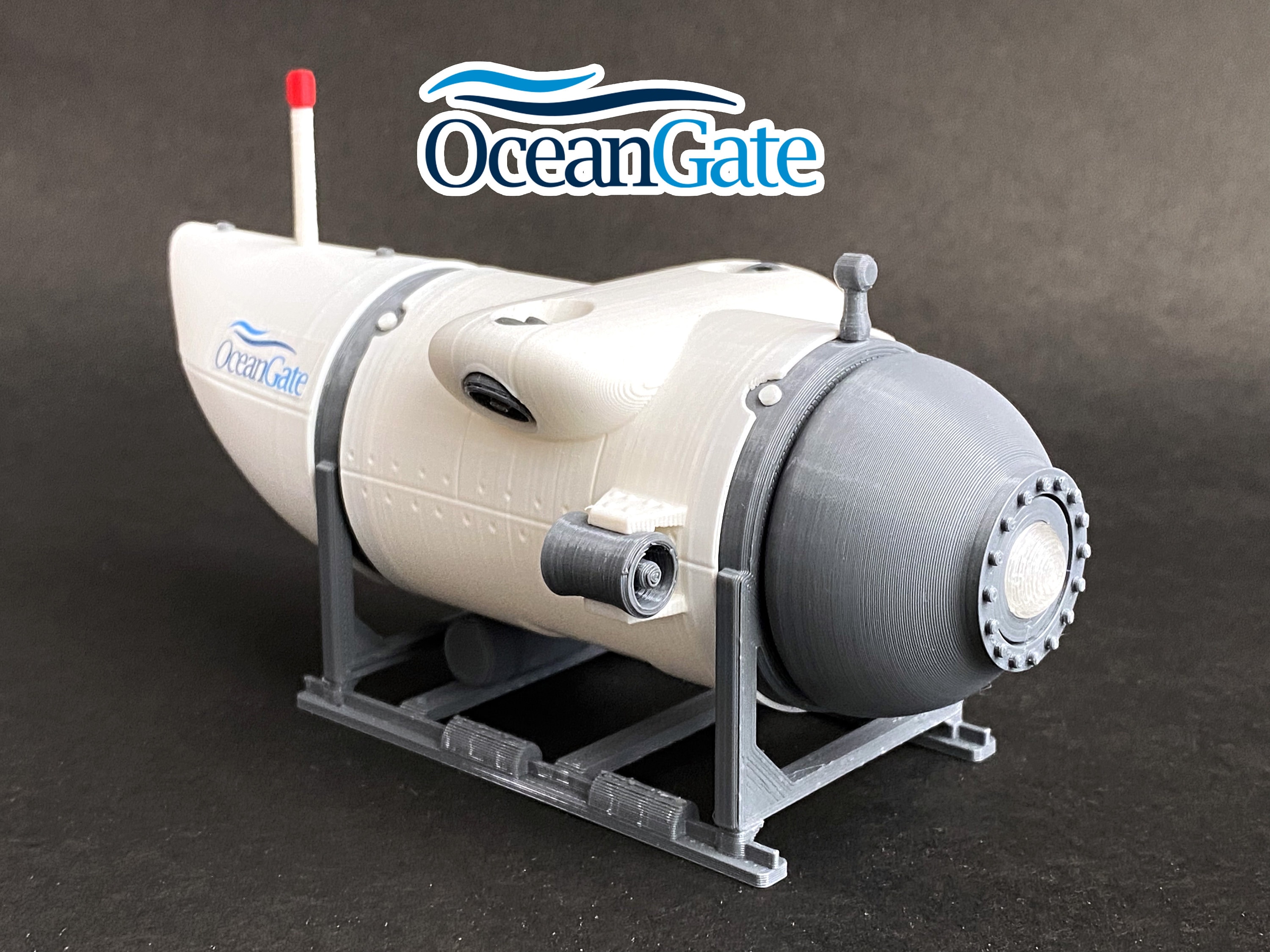 オーシャンゲート・タイタン潜水艇 - レプリカ。精巧に作られた3D